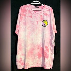 NWT Bananas Monkey 2XL Pink tie-dye T-shirt New With Tags